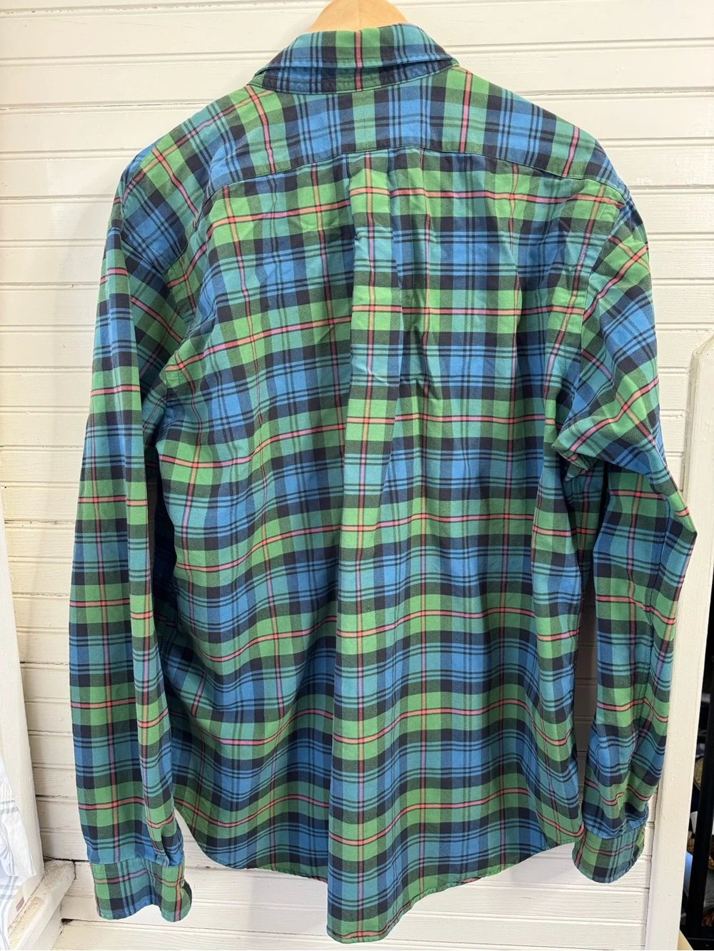 Ralph Lauren Green & Blue Plaid Button-Down Shirt - Picture 2 of 6